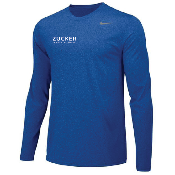 Zucker Jewish Academy Long Sleeve Tee Nike