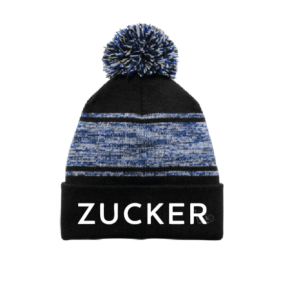 Zucker Jewish Academy Pom Pom Beanie – Navy